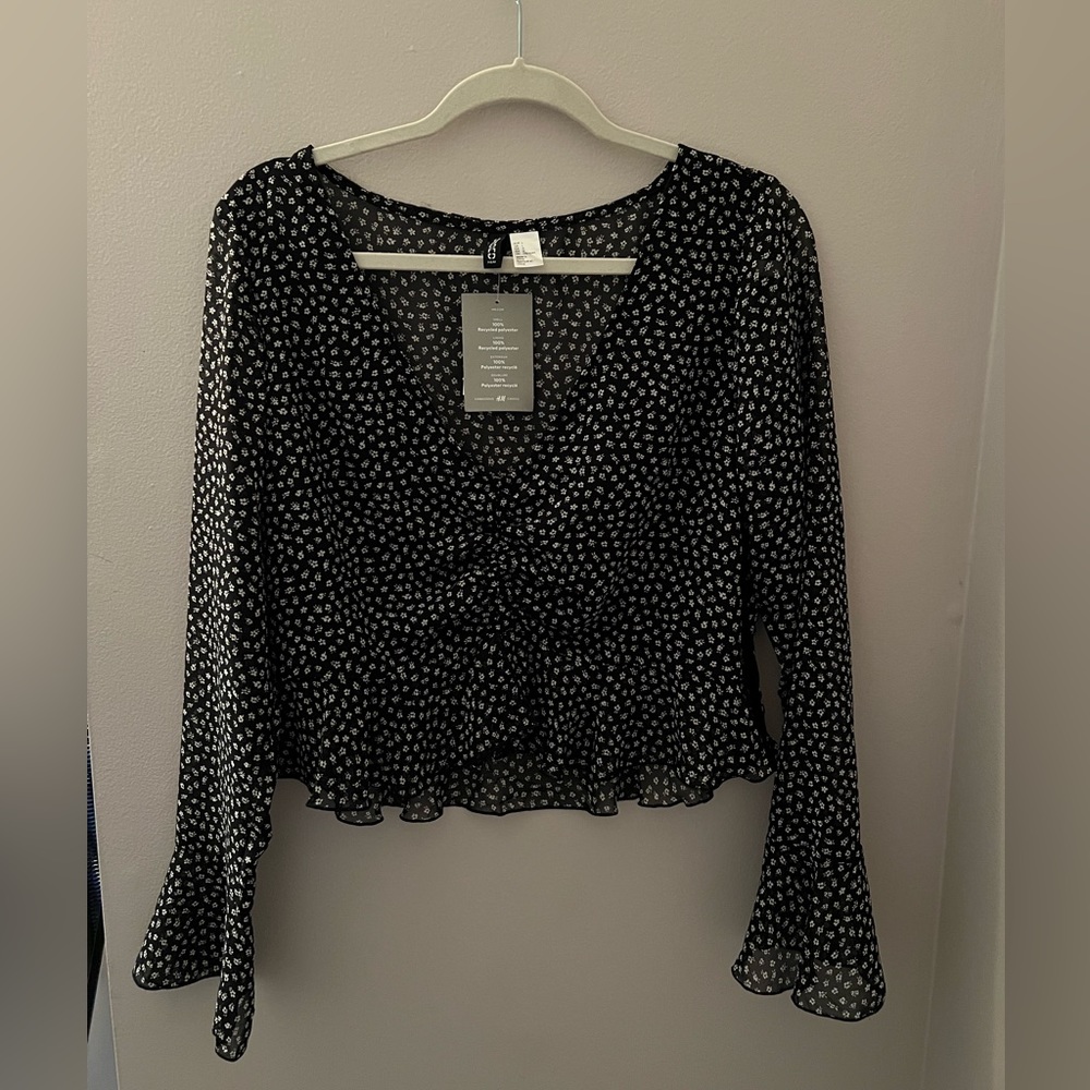 H&M floral pattern blouse NWT